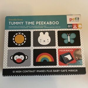 Petit Collage Tummy Time Peekaboo Cards